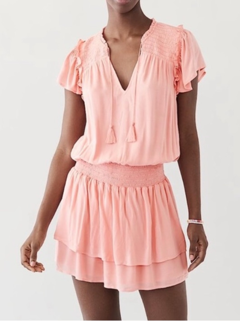 Paige Pink Coral Cristina Dress Size S NWOT!